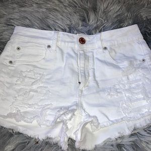 American eagle jean shorts high waisted